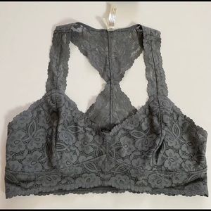 Free People Galloon Lace Racerback Bra Bralette L